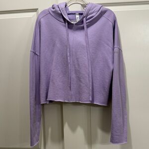 ALO Yoga Purple Women's Cropped Hoodie